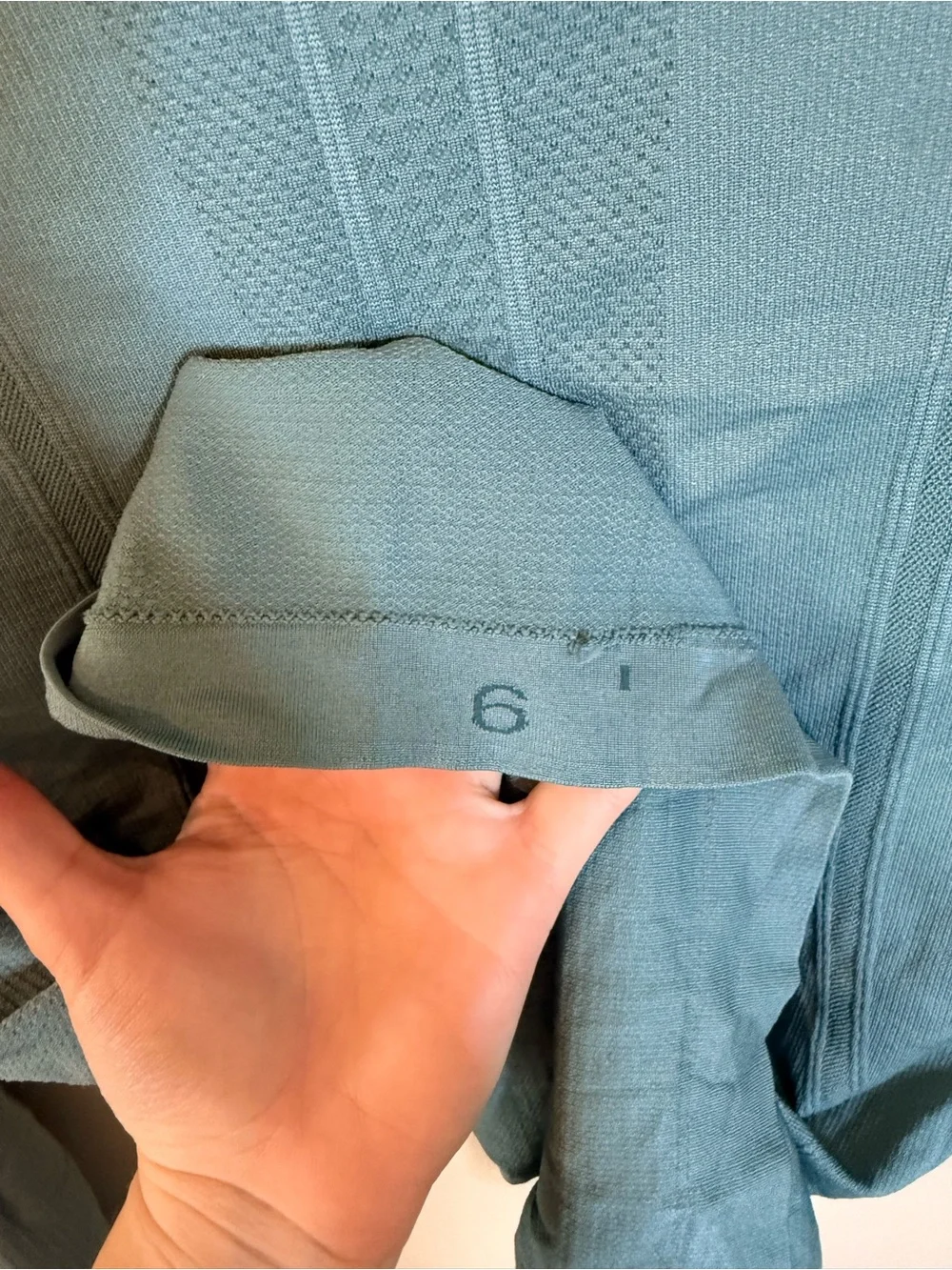 lululemon long sleeve crew top teal